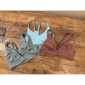 Set Of 3 Victoria Secret Pink Sport Comfort Bras Size S/M